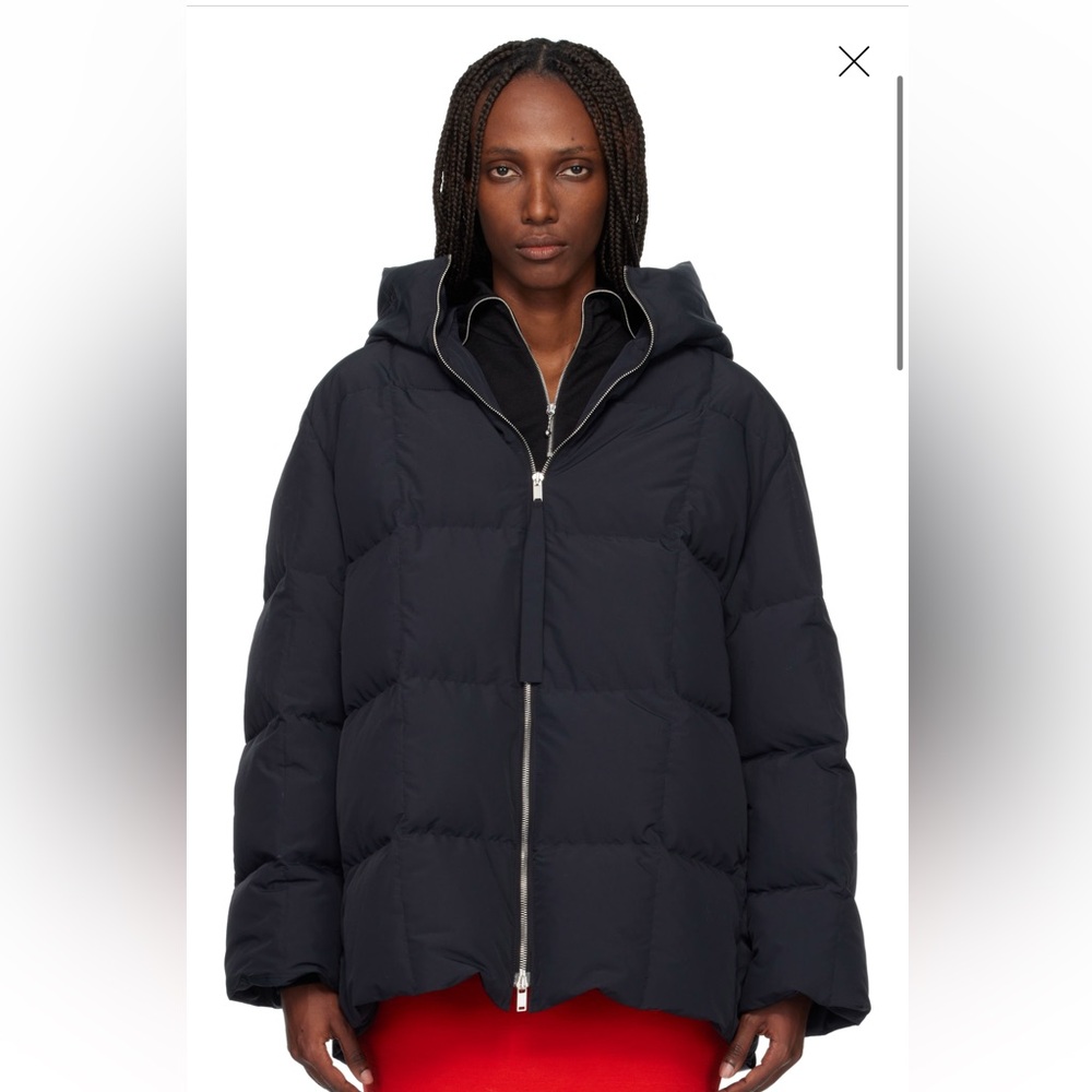 Jil Sander Dark Blue Puffer Jacket